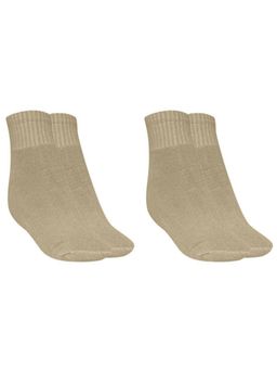 MUKHAKSH - Men Winter Khakhi Ankle Socks (Pack of 2)