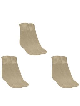 MUKHAKSH - Men Winter Khakhi Ankle Socks (Pack of 3)
