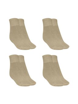 MUKHAKSH - Men Winter Khakhi Ankle Socks (Pack of 4)