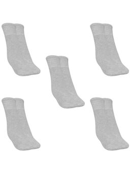 MUKHAKSH - Men Winter Melange Grey Ankle Socks (Pack of 5)