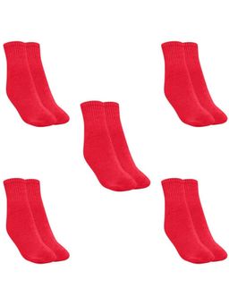 MUKHAKSH - Men Winter Red Ankle Socks (Pack of 5)