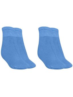 MUKHAKSH - Men Winter Sky Blue Ankle Socks (Pack of 2)