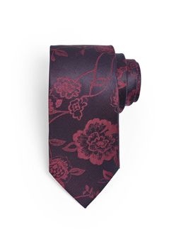 CAZZANO - Men'S Floral Skinny Neck Tie