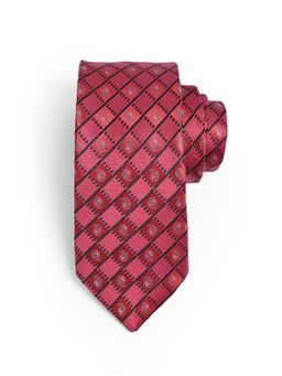 CAZZANO - Men Checkered Skinny Neck Tie