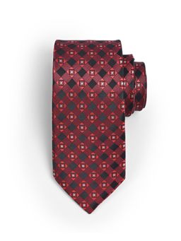 CAZZANO - Men Checkered Skinny Neck Tie