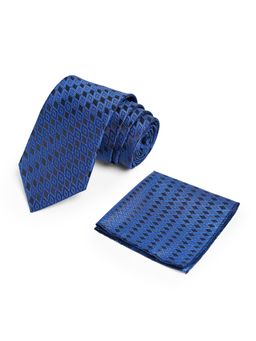 CAZZANO - Men Printed Skinny Tie With Pocket Square