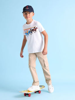 U.S. POLO ASSN. - Beige Boys Rib stop Cargo