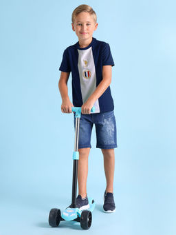 U.S. POLO ASSN. - Blue Boys Embroidered T-Shirt