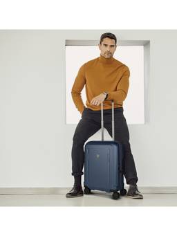 Victorinox - Carry On Suitcase, 35 Litres Polycarbonate Water Resistant Hardside Luggage Bag Blue (S)
