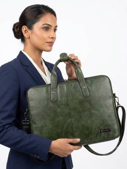 VISMIINTREND - Unisex Leather Laptop Bag
