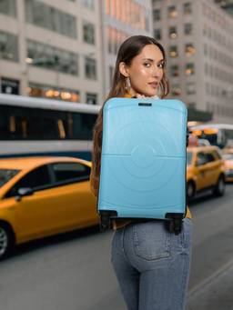 Teakwood - Unisex Hard Shell, Polypropylene Suitcase, 360 Degree Spinner Wheels, Trolley Bag (S)