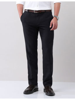 AD By Arvind - Regular Fit Solid Formal Trousers