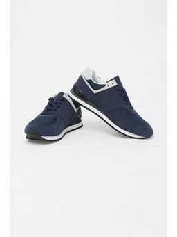 Snitch - Navy Blue Solid Sneakers