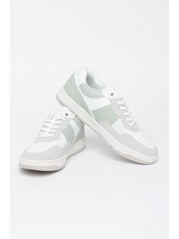 Snitch - White Colourblocked Sneakers