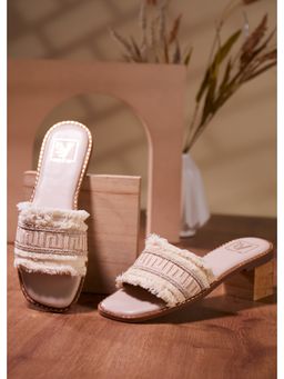House of Vian - Savannah Cream Open Toe Flats