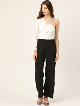 Dodo & Moa - Women Black Colorblock Jumpsuits
