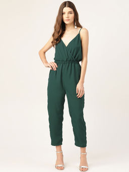Dodo & Moa - Women Green Solid Jumpsuits