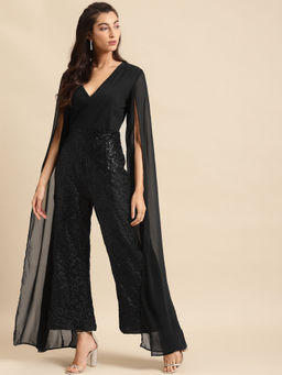 Dodo & Moa - Women Black Solid Jumpsuits