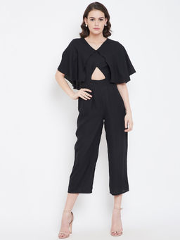 Dodo & Moa - Women Black Solid Jumpsuits