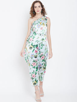 Dodo & Moa - Women Blue Floral Jumpsuits