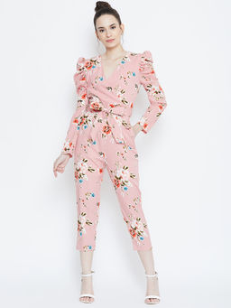 Dodo & Moa - Women Pink Floral Jumpsuits