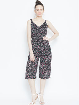 Dodo & Moa - Women Black Floral Jumpsuits