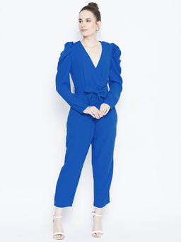 Dodo & Moa - Women Blue Solid Jumpsuits