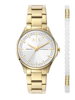 ARMANI EXCHANGE - Gold Watch Set Ax7139Set
