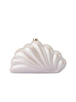 olga berg - Millie Acrylic Clutch Cream