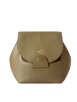 Eske - Taupe Color Solid Bagpack For Women