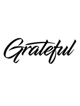 eCraftIndia - "Grateful" Black Wood Wall Art Cut out, Ready to Hang Home Decor