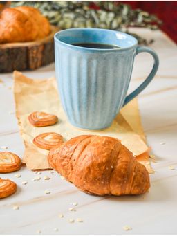 Hollyhock - Blue Swirl Ceramic Mug