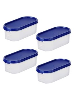 Kuber Industries - Plastic Storage Containers With Lid I Set of 4, 500 ml