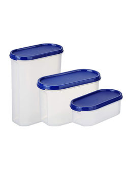 Kuber Industries - Container Set of 3 Plastic 500 ml,1200 ml,2000 ml (Small-Medium-Large)