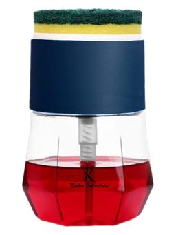 Kuber Industries - Round Liquid Soap Dispenser for Kitchen Blue