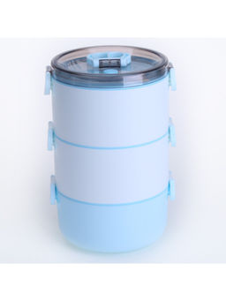 Kuber Industries - Insulated Lunch Box With 3 Compartments3000 MLBlue