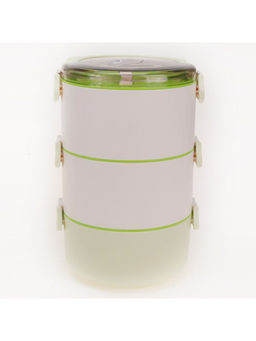 Kuber Industries - Insulated Lunch Box With 3 Compartments100% BPA Free3000 MLGreen