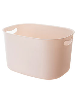 Kuber Industries - Multipurpose Large Storage Box With HandleBasket "30 L" Beige