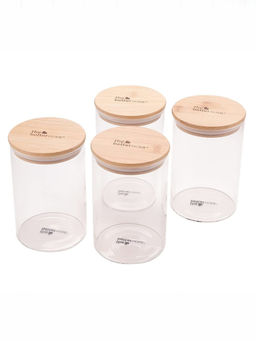 The Better Home - Borosilicate Jars 1000ml (Pack of 4)