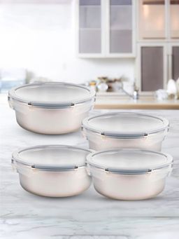 The Better Home - TBH Rectangle Borosilicate Jar-Pack of 4