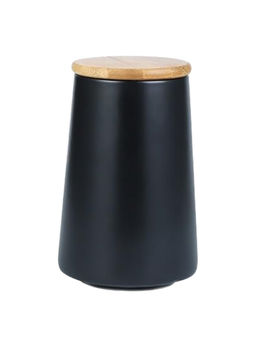 Kuber Industries - Food Storage Jar Kitchen Storage Jar 850 ML Black