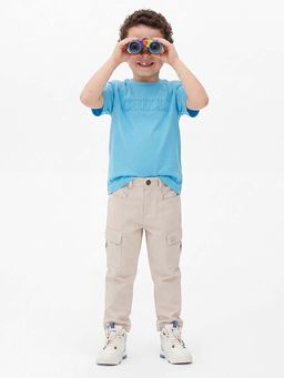 United Colors of Benetton - Blue Regular Fit Round Neck Solid T-Shirt