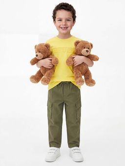 United Colors of Benetton - Yellow Regular Fit Round Neck Solid T-Shirt