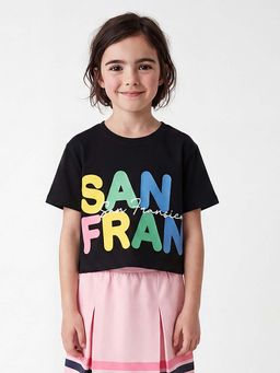 United Colors of Benetton - Black Typography Comfortable Fit T-Shirt