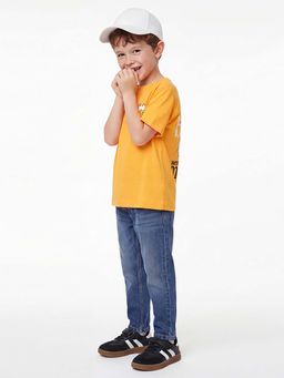 United Colors of Benetton - Orange Graphic Relaxed Fit T-Shirt