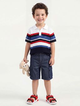 United Colors of Benetton - Regular Fit Spread Collar Striped Shirt Multi-Color