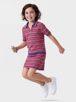 United Colors of Benetton - Regular Fit Johny Collar Striped Polo T-Shirt Multi-Color
