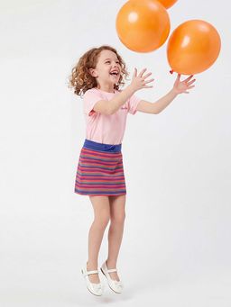 United Colors of Benetton - Striped Regular Fit Skirt Multi-Color