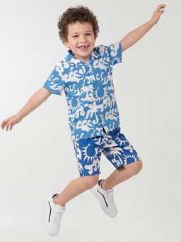 United Colors of Benetton - Regular Fit Resort Collar Printed Shirt
