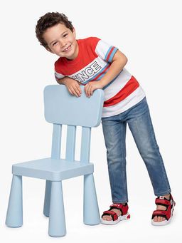 United Colors of Benetton - Multi-Color Regular Fit Round Neck Striped T-shirt